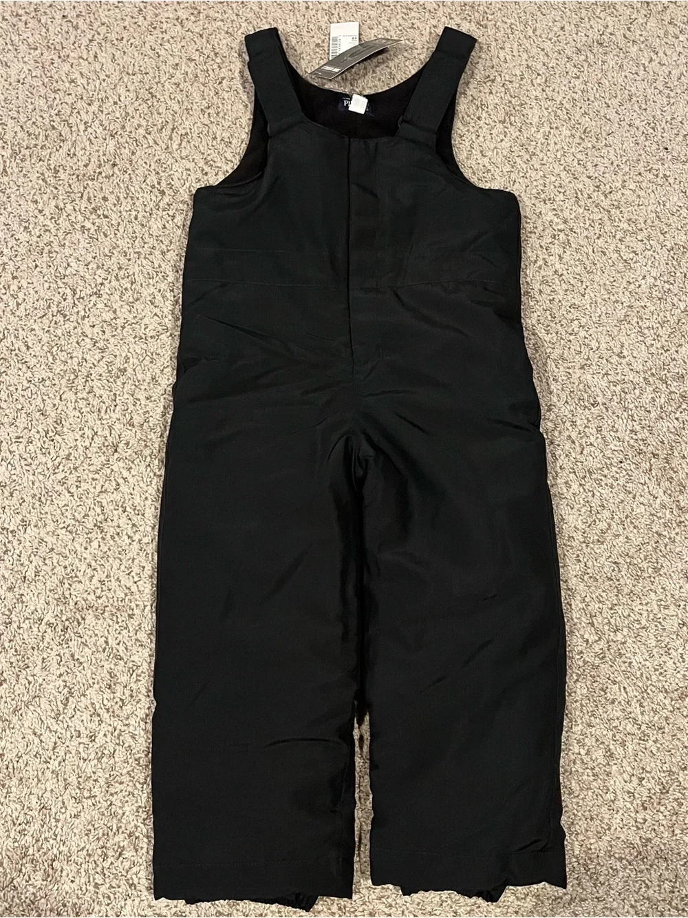 Toddler Black Insulated Snow Bib Children’s Place size 4T NWT